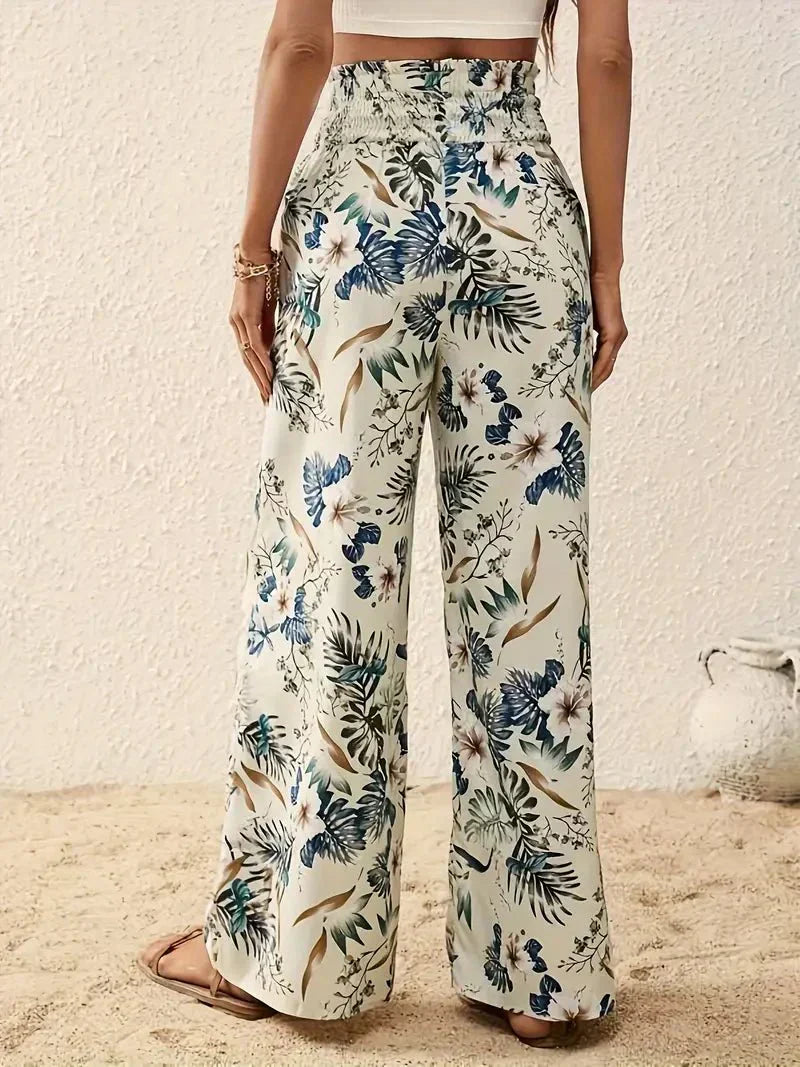 Pantaloni Stile Alexa™ con Stampa Floreale