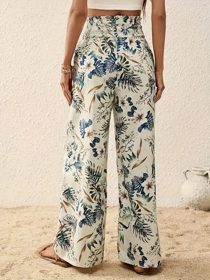Pantaloni Stile Alexa™ con Stampa Floreale
