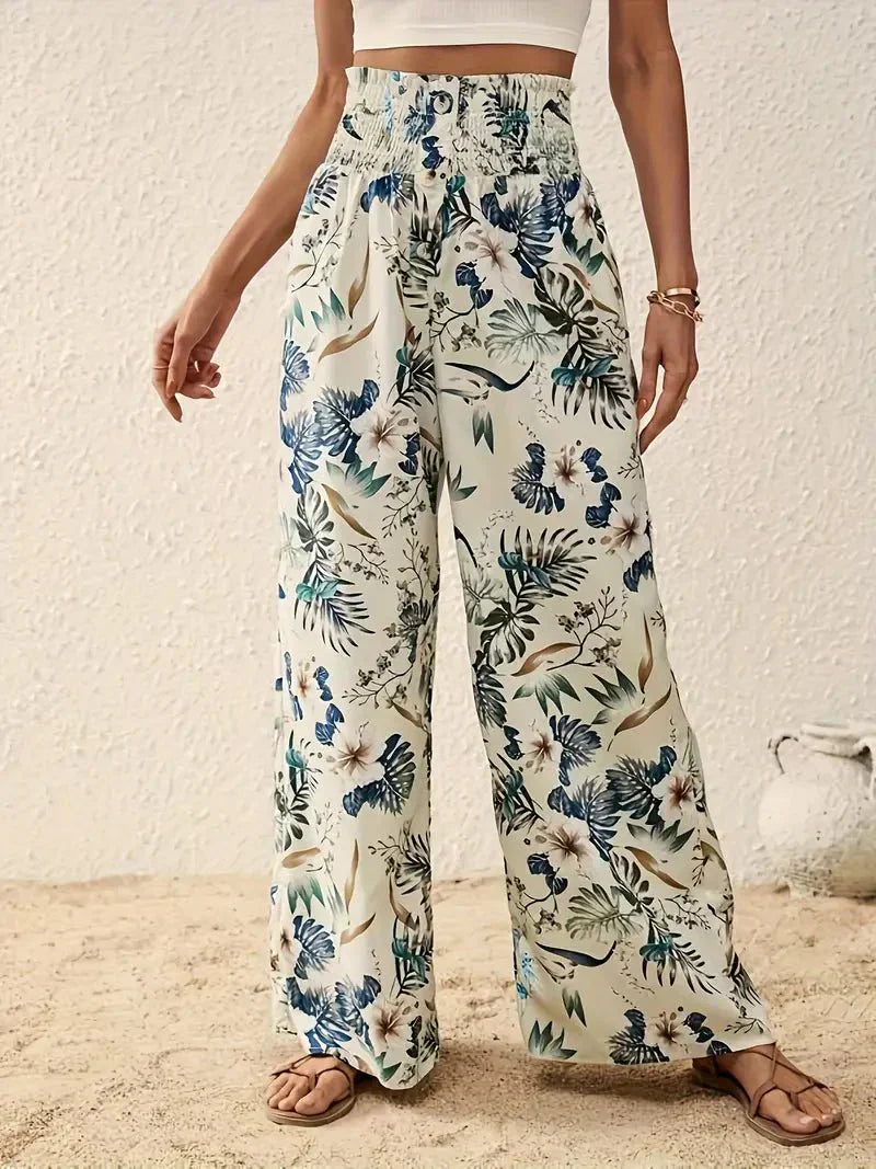 Pantaloni Stile Alexa™ con Stampa Floreale