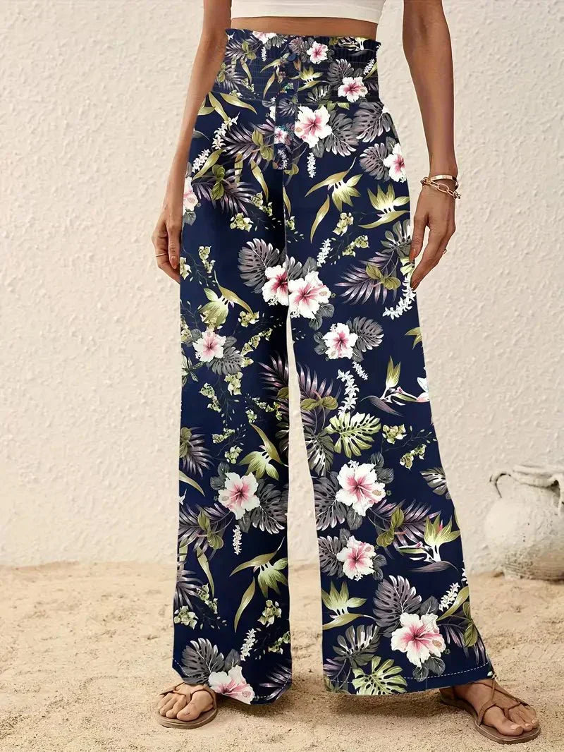 Pantaloni Stile Alexa™ con Stampa Floreale