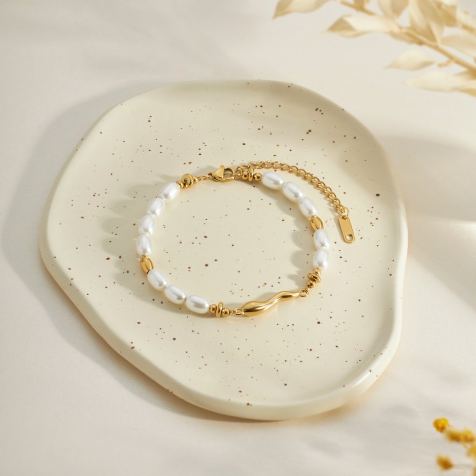 Bracciale in perle d'acqua dolce