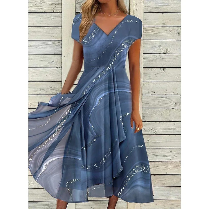 Naomi | Abito Midi con Scollatura a V