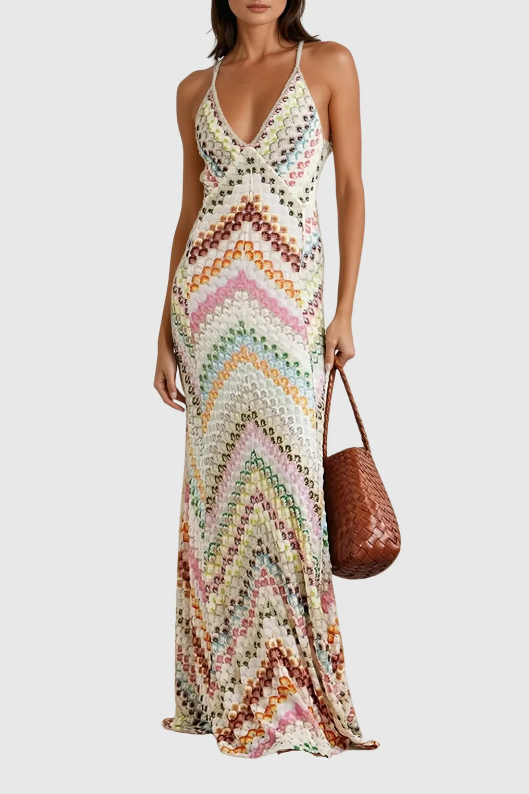 Abito Maxi Cheongsam Lianora Rose