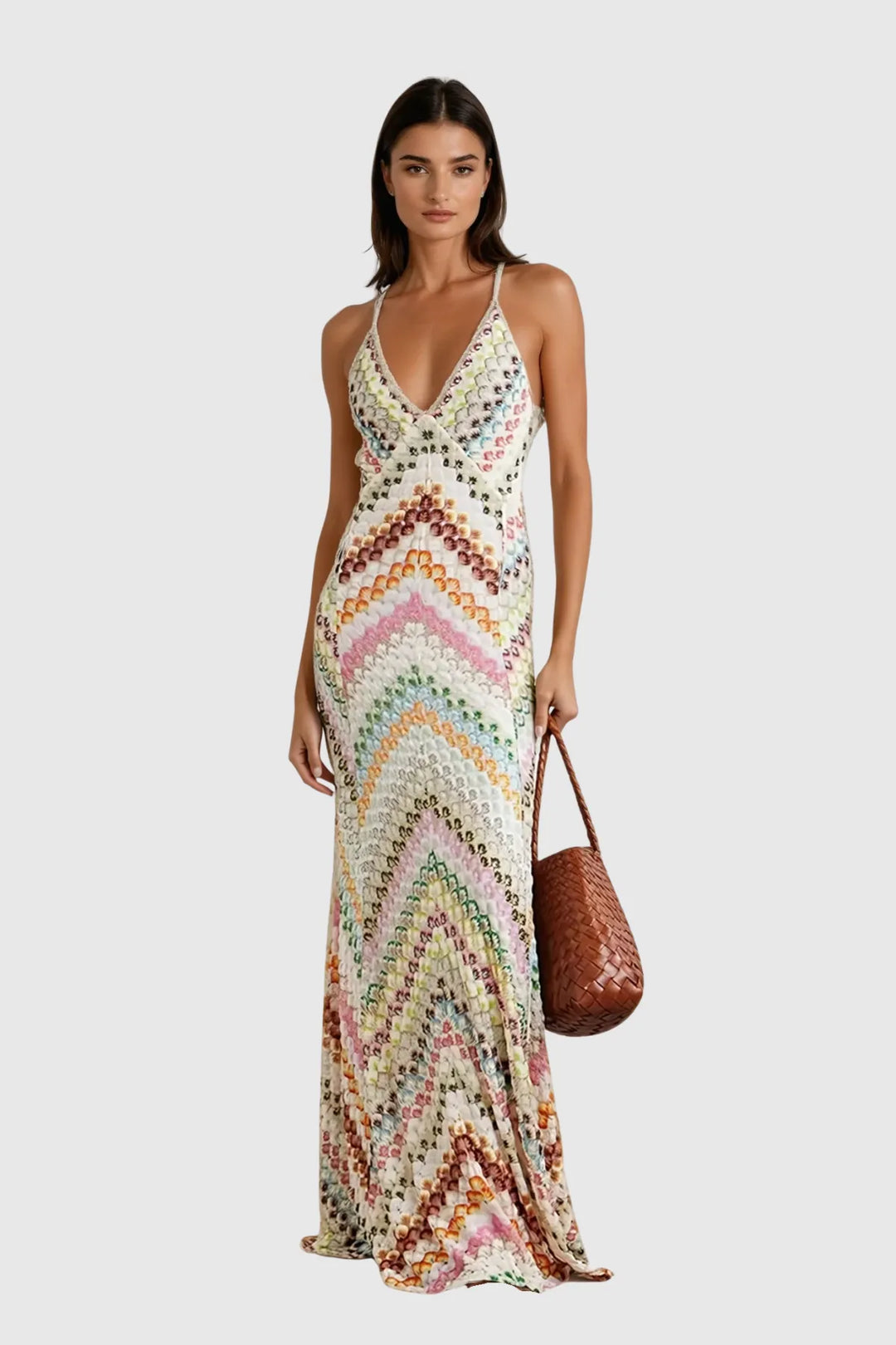 Abito Maxi Cheongsam Lianora Rose