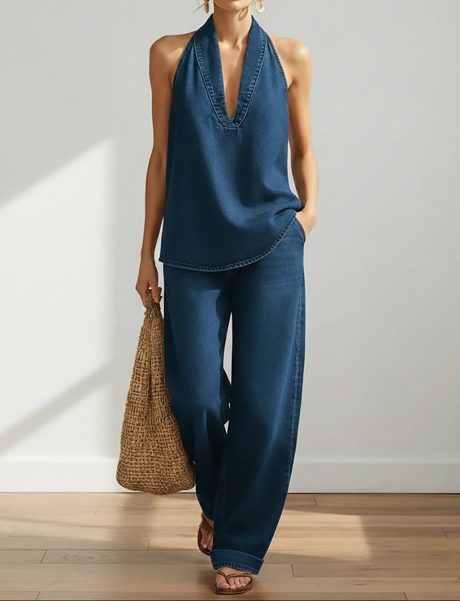 Set di due pezzi Ivy | Denim morbido lavato vintage