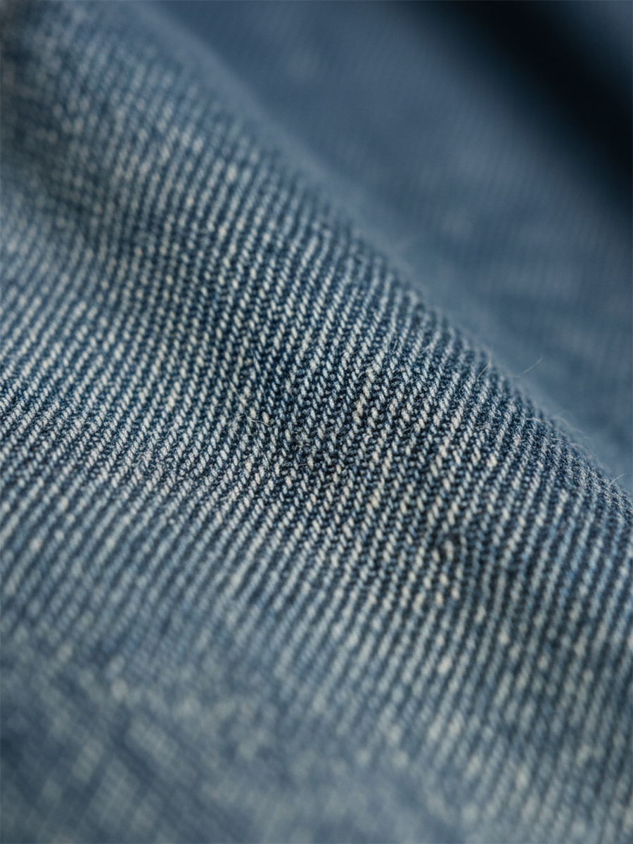 Karen | Abito Maxi in Denim Lavato Vintage con Sensazione di Cotone Morbido