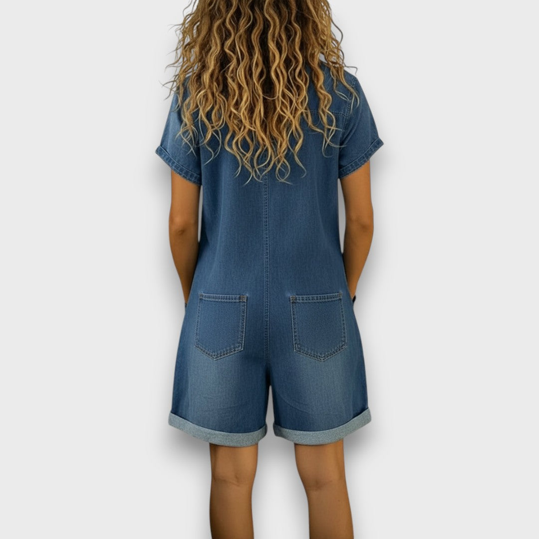 Pantaloni salopette in cotone stile jeans Joan | Vintage