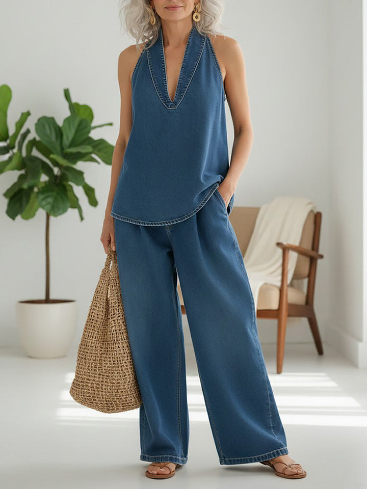 Set di due pezzi Ivy | Denim morbido lavato vintage