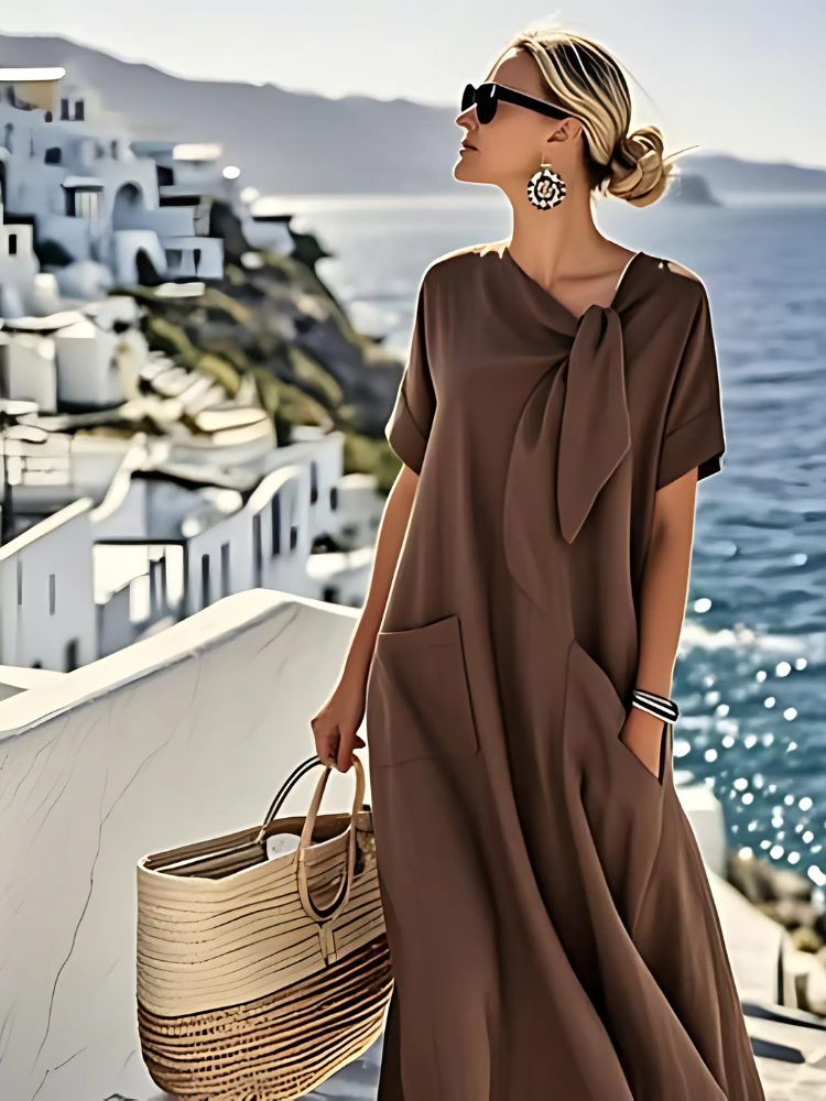 Ella™ Abito Chic con Tasche