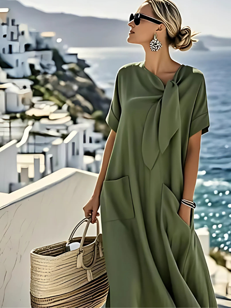 Ella™ Abito Chic con Tasche