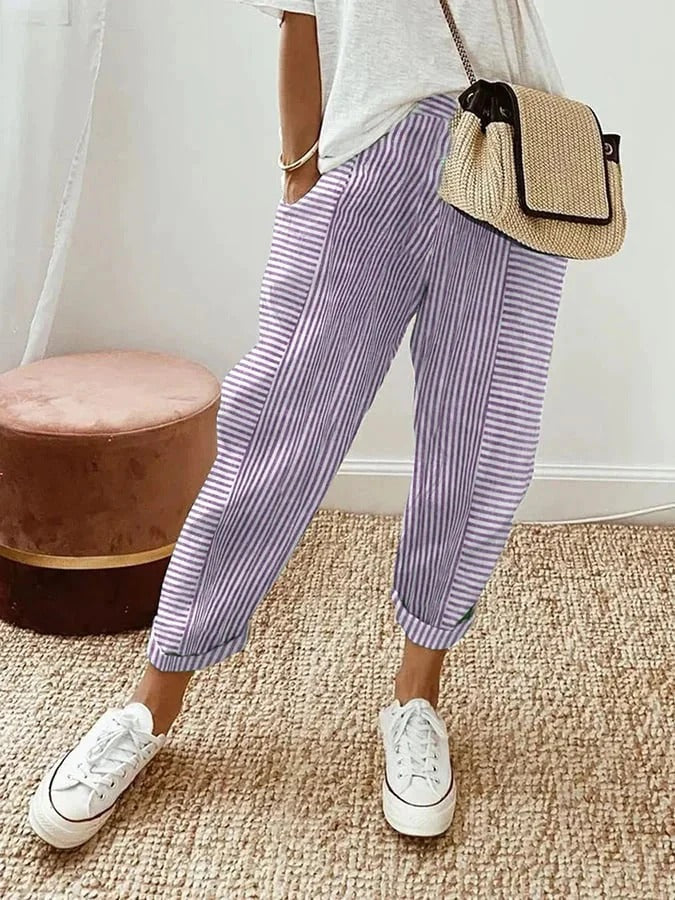 AMYNELLE – Pantaloni Leggeri e Sottolineanti