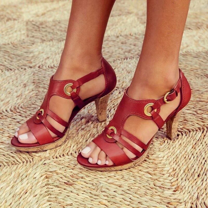 BIANCA | Sandali con Tacco Stabile per Comfort Elegante e Stile Versatile