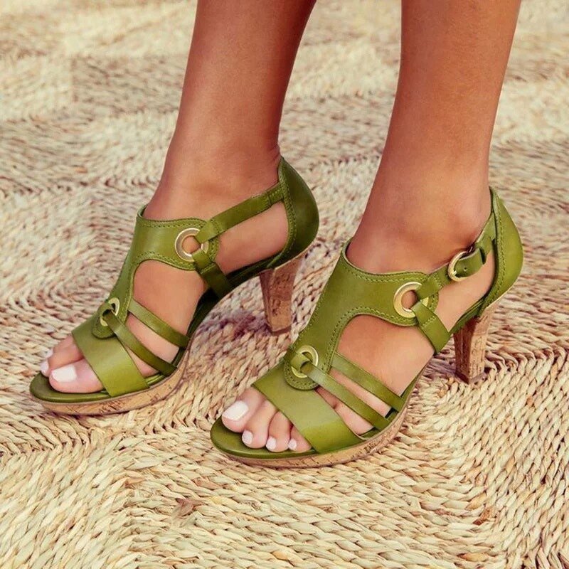 BIANCA | Sandali con Tacco Stabile per Comfort Elegante e Stile Versatile