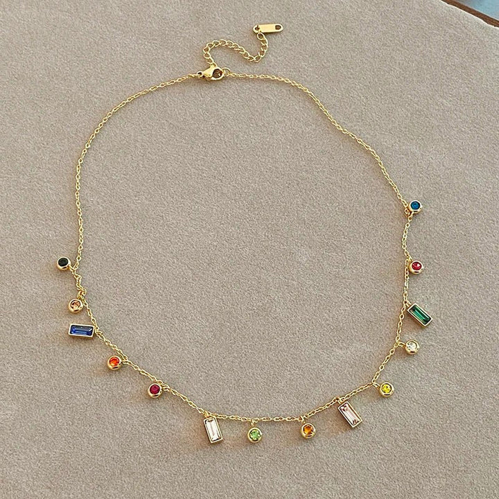 Choker Elegante con Cristalli Dainty Distribuiti