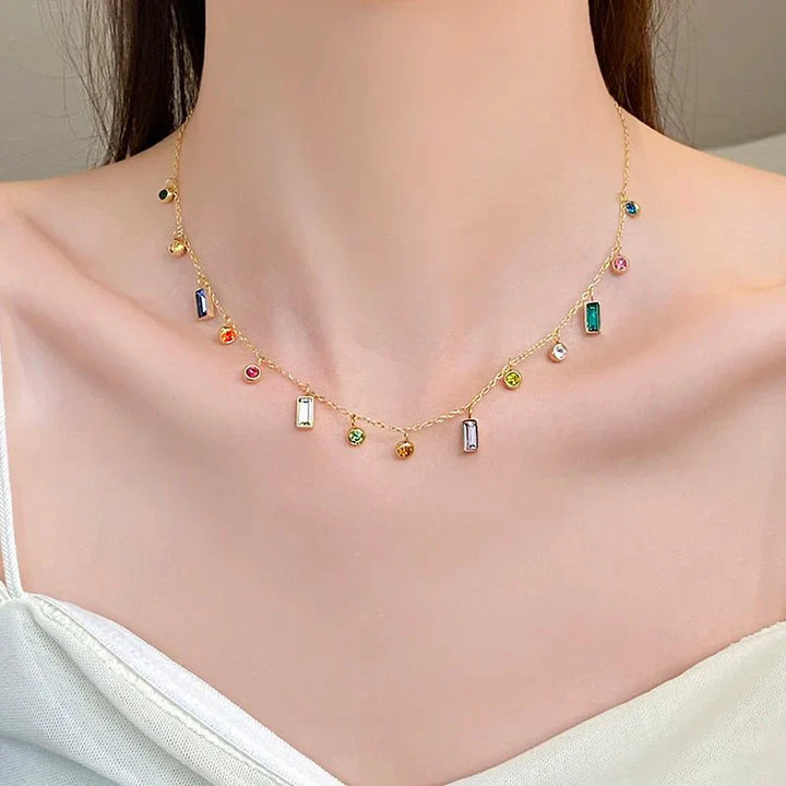 Choker Elegante con Cristalli Dainty Distribuiti