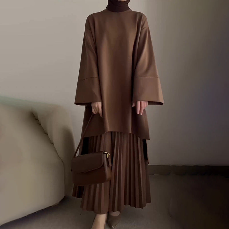 Florance | Elegante completo donna a due pezzi con pieghe