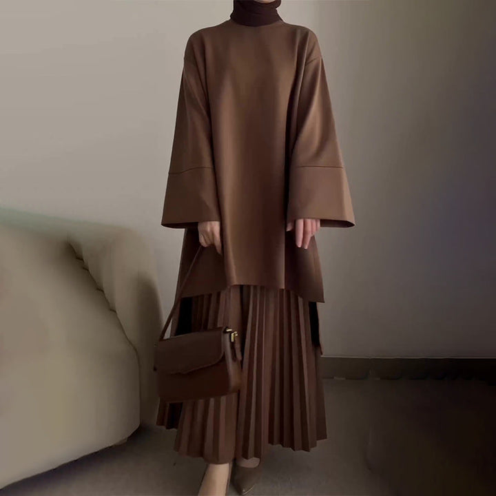 Florance | Elegante completo donna a due pezzi con pieghe