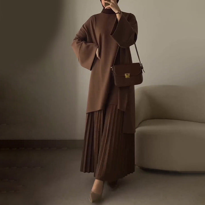 Florance | Elegante completo donna a due pezzi con pieghe