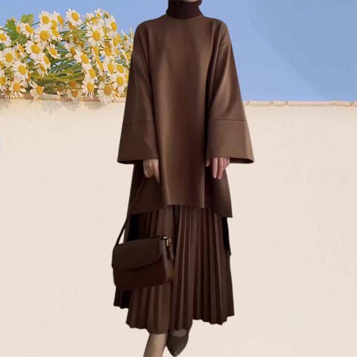Florance | Elegante completo donna a due pezzi con pieghe