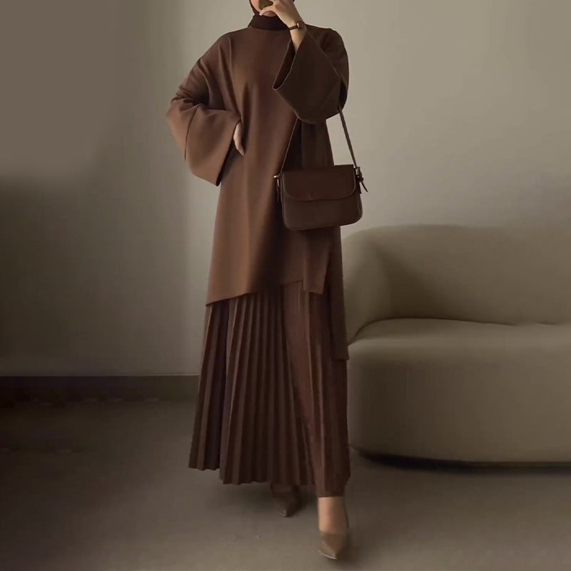 Florance | Elegante completo donna a due pezzi con pieghe