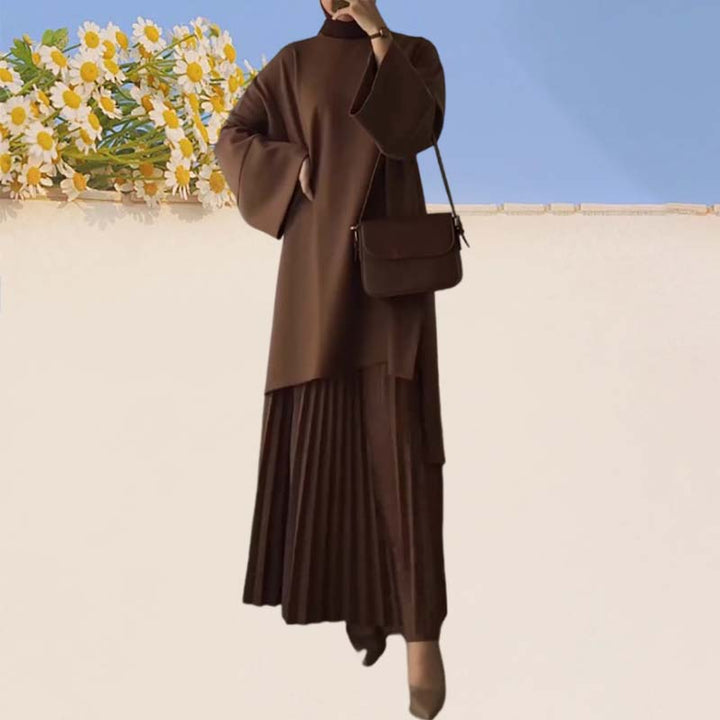Florance | Elegante completo donna a due pezzi con pieghe