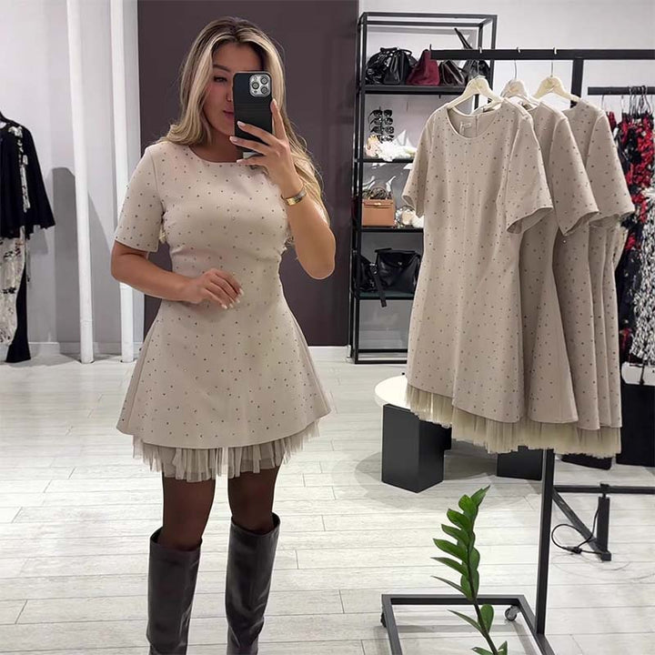 Abito Mini in Pizzo Celestia Spark