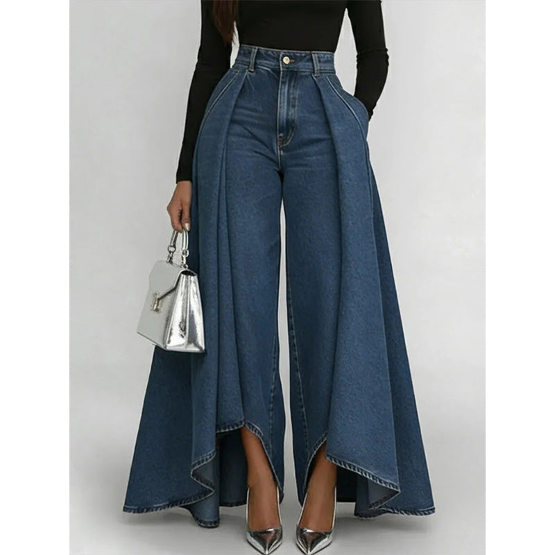 👖✨ Jeans avanguardistici, larghi con vita alta
