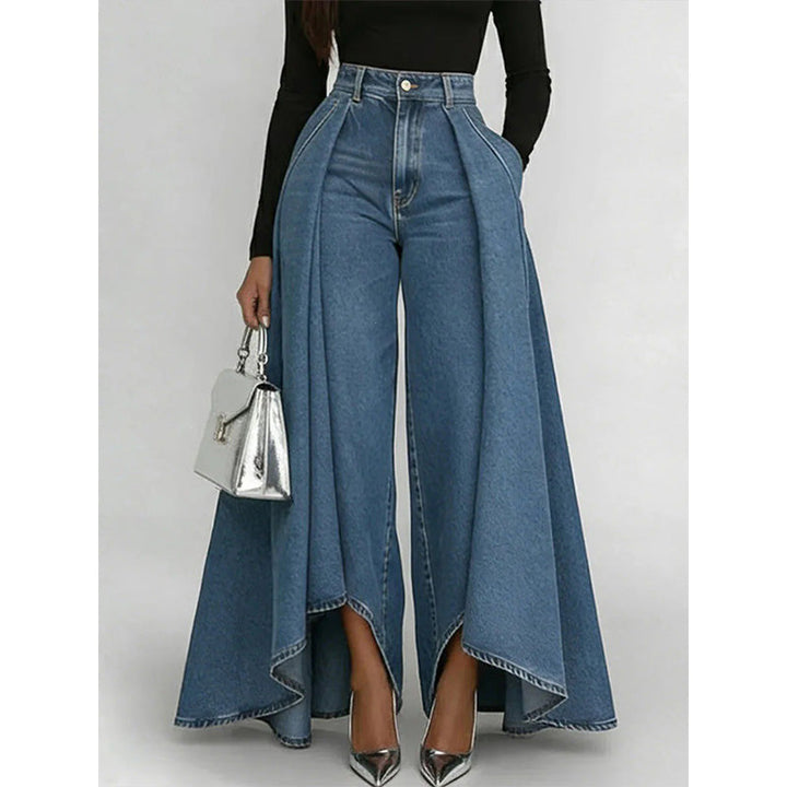 👖✨ Jeans avanguardistici, larghi con vita alta