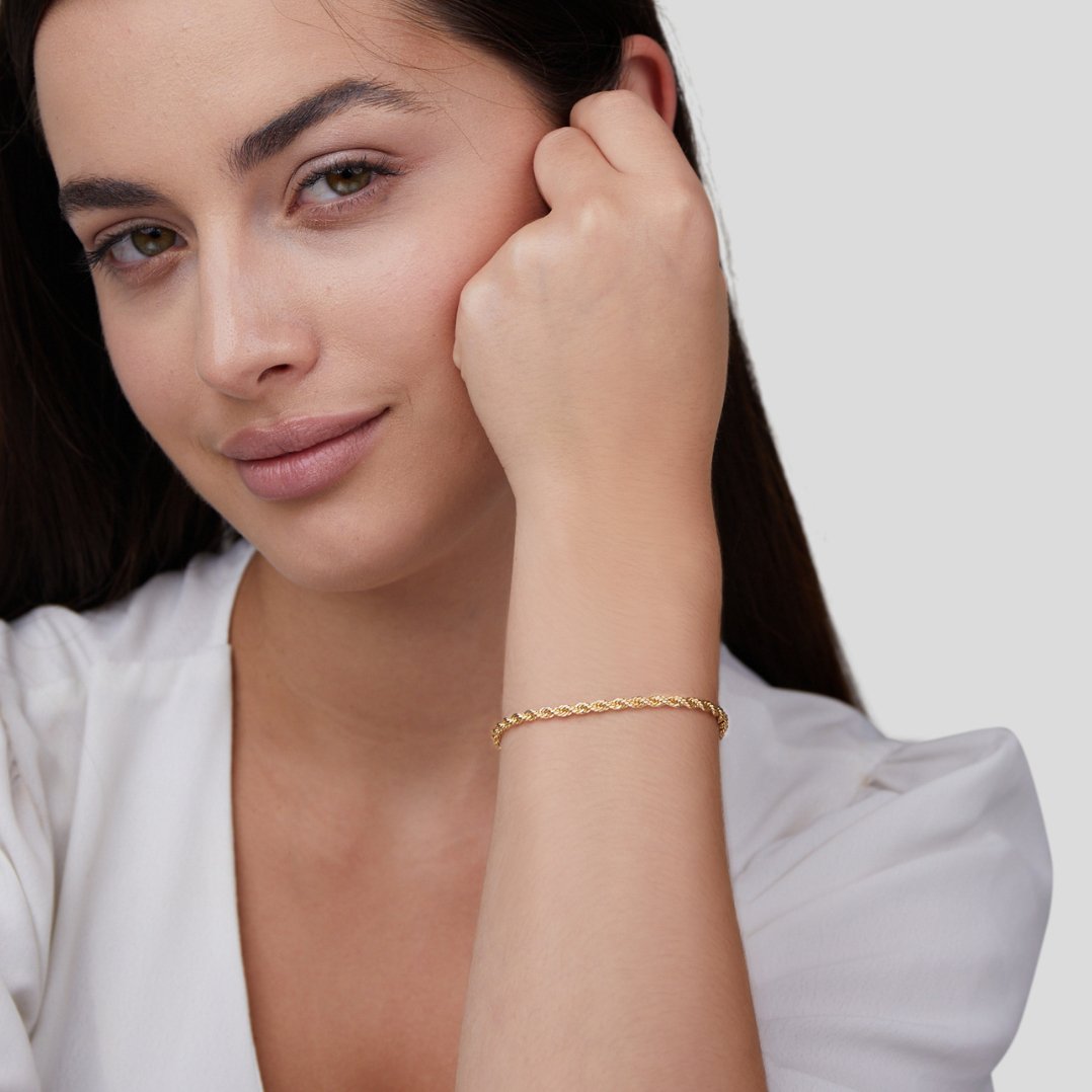 Bracciale d'Oro Chic Contorto